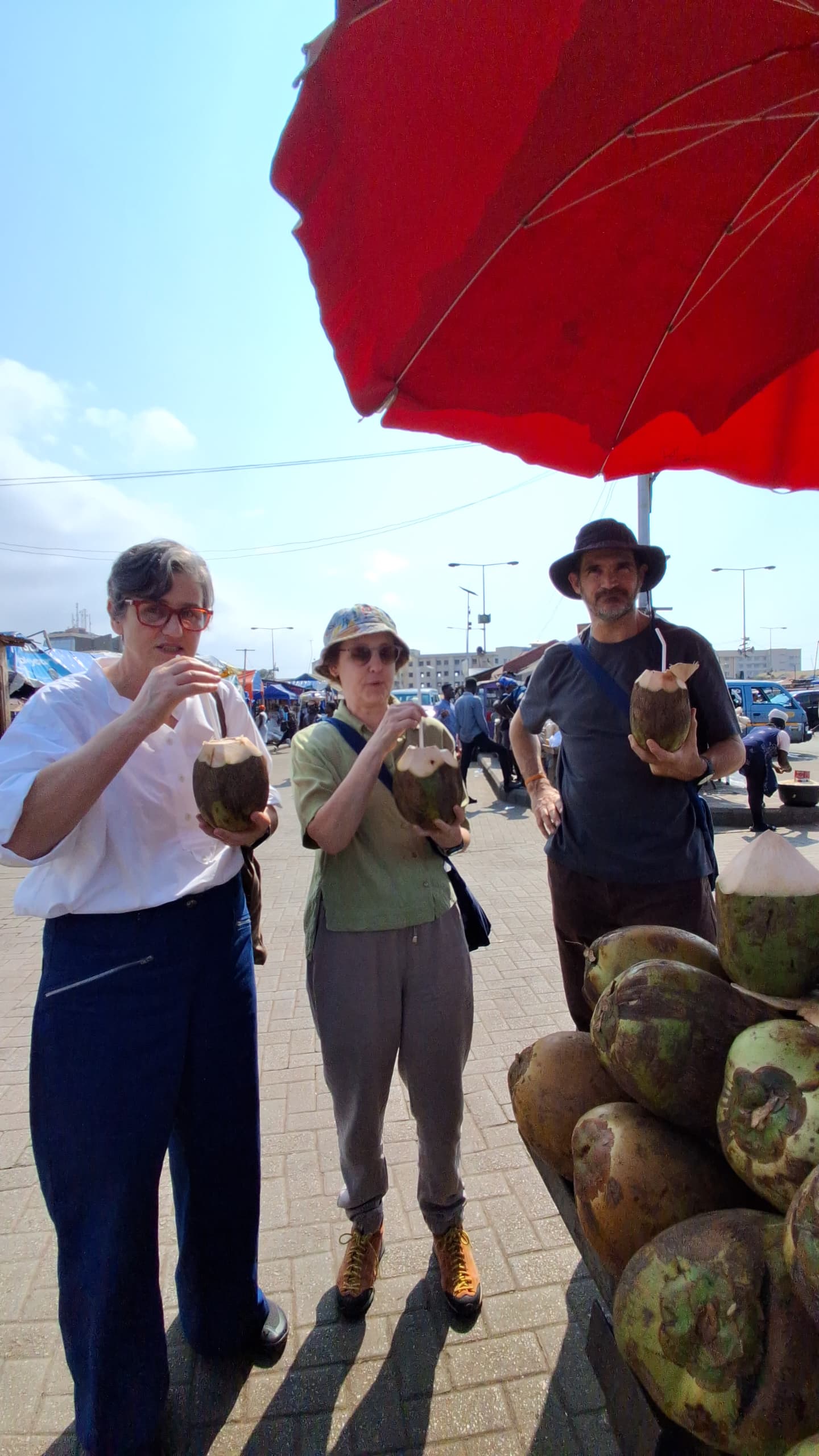 Fresh coconut, street corner