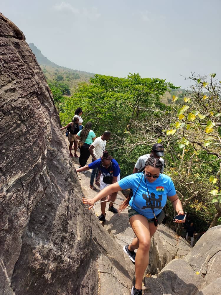Climbing Shai Hills